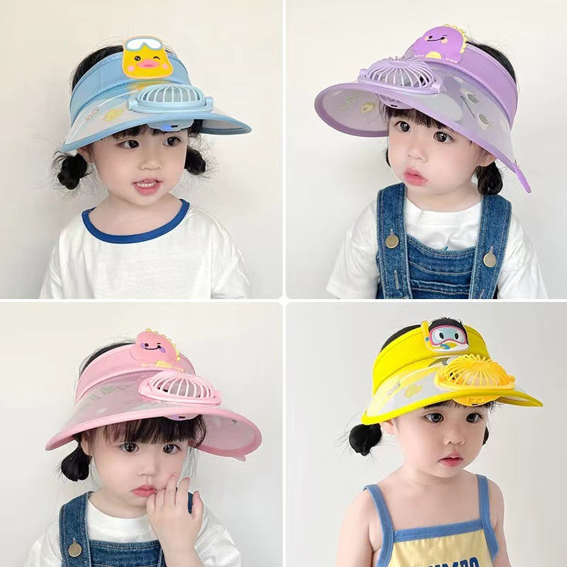 Children Summer Fan Hats Cap