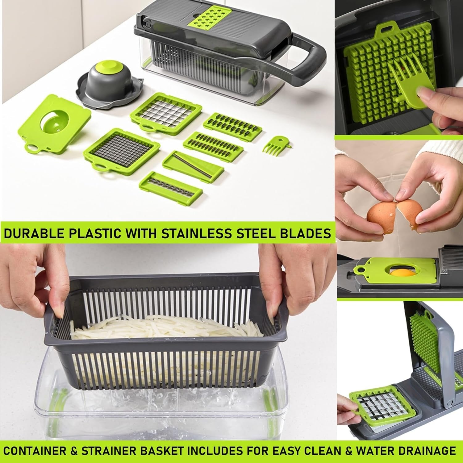 16-in-1 Multifunction Veggie Chopper