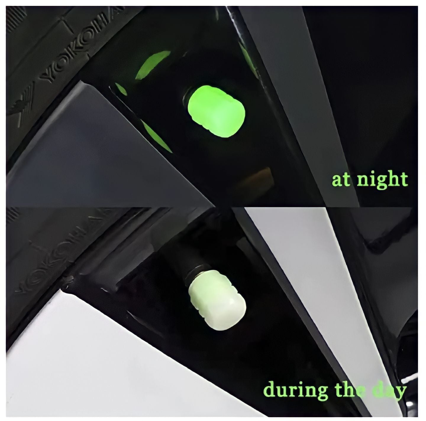 GlowCaps – 4pcs Luminous Tire Valve Lights